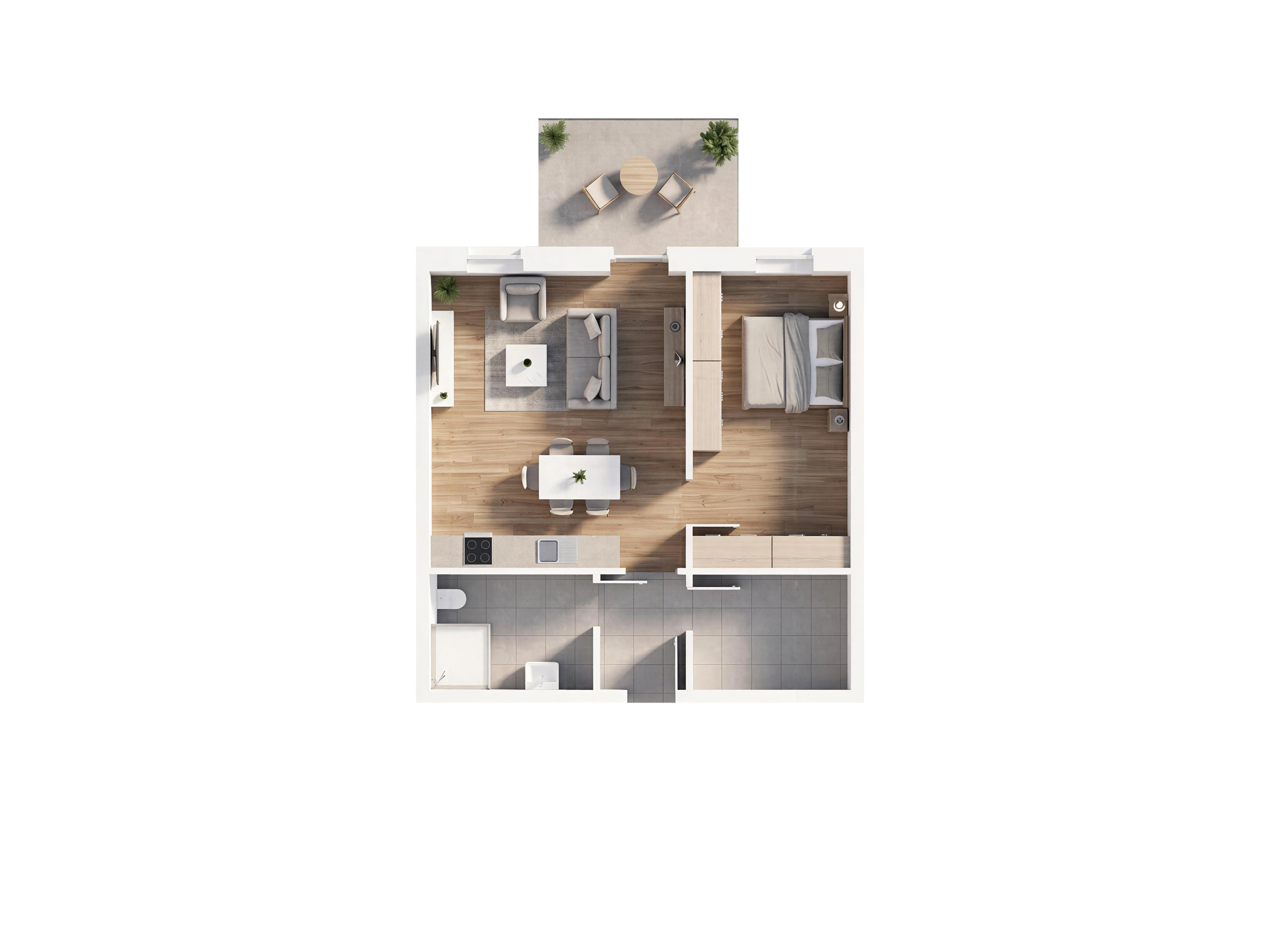 Grundriss Wohnung 2